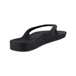 ARCHIES ARCH SUPPORT THONGS - BLACK -Mary Shoes Shop Black2 800x