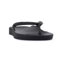 ARCHIES ARCH SUPPORT THONGS - BLACK -Mary Shoes Shop Black3 800x