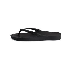 ARCHIES ARCH SUPPORT THONGS - BLACK -Mary Shoes Shop Black5 800x