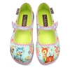 HOT CHOCOLATE DESIGN BLUE KITSCHY FRIENDS -Mary Shoes Shop Blue Kitchy Friends Flat Front 800x