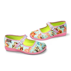 HOT CHOCOLATE DESIGN BLUE KITSCHY FRIENDS 9 HOT CHOCOLATE DESIGN BLUE KITSCHY FRIENDS -Mary Shoes Shop Blue Kitchy Friends Side 600x600 800x