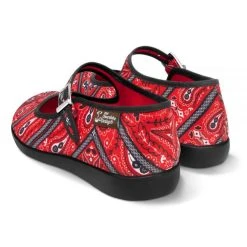 HOT CHOCOLATE DESIGN BANDANA -Mary Shoes Shop Chocolaticas Bandana womens Mary Jane Flat Back 600x600 800x