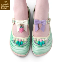 HOT CHOCOLATE DESIGN BAROQUE CAKE -Mary Shoes Shop Chocolaticas Baroque Cake womens Mary Jane Flat Legs 800x