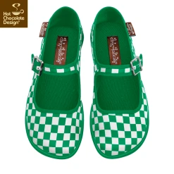 HOT CHOCOLATE DESIGN CHECKERS GREEN