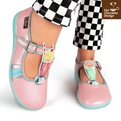 HOT CHOCOLATE DESIGN DINER MJ's -Mary Shoes Shop Chocolaticas Diner womens Mary Jane Flat Legs b1e1d08e 8751 4f37 bb17 fb87ea454709 800x