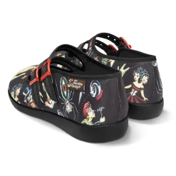 HOT CHOCOLATE DESIGN FREAKSHOW 2 -Mary Shoes Shop Chocolaticas Freak Show womens Mary Jane Flat Back 800x