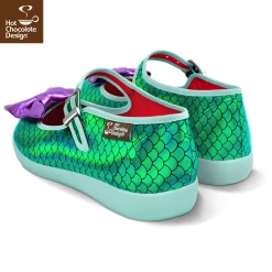 HOT CHOCOLATE DESIGN UNDER THE SEA -Mary Shoes Shop Chocolaticas Under the Sea womens Mary Jane Flat Back 800x