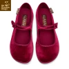 HOT CHOCOLATE DESIGN RED WINE 2 HOT CHOCOLATE DESIGN RED WINE -Mary Shoes Shop Chocolaticas Velvet Red womens Mary Jane Flat Front 800x