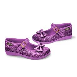HOT CHOCOLATE DESIGN VIOLET -Mary Shoes Shop Chocolaticas Violet womens Mary Jane Flat Side 800x
