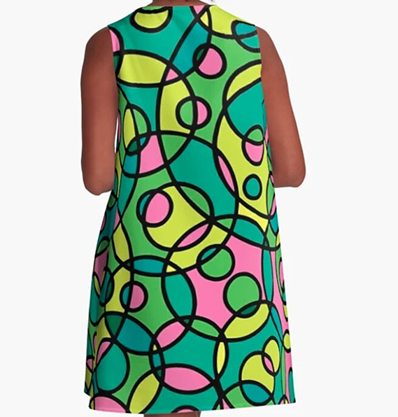 Miss Goody 2 Shoes CIRCLING CIRCLES A-LINE DRESS 3 Miss Goody 2 Shoes CIRCLING CIRCLES A-LINE DRESS - Image 2