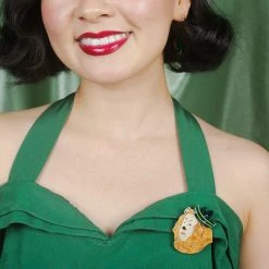 ERSTWILDER COWARDLY LION BROOCH -Mary Shoes Shop EL 319AG1BH09CowardlyLionBroochMODEL 800x