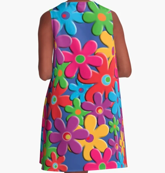Miss Goody 2 Shoes FLOWER LOVE A-LINE DRESS 4 Miss Goody 2 Shoes FLOWER LOVE A-LINE DRESS - Image 2