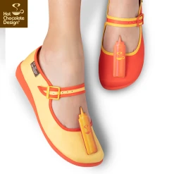 HOT CHOCOLATE DESIGN HOT DOG -Mary Shoes Shop HOT DOG Womens Mid Heels Legs 1 800x