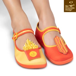 HOT CHOCOLATE DESIGN HOT DOG -Mary Shoes Shop HOT DOG Womens Mid Heels Legs 2 800x
