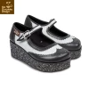 HOT CHOCOLATE DESIGN HAVANA GLITTER BROGUES PLATFORM -Mary Shoes Shop Mary Jane Platform HABANA GLITTER 3 4 800x