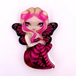 WINTERSHEART PINK LIGHTNING BROOCH