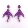 WINTERSHEART PURPLE DRAGON EARRINGS