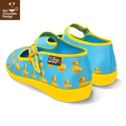HOT CHOCOLATE DESIGN RUBBER DUCKIE -Mary Shoes Shop Rubber Duckie womens Mary Jane Flat Back 800x