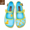 HOT CHOCOLATE DESIGN RUBBER DUCKIE -Mary Shoes Shop Rubber Duckie womens Mary Jane Flat Front 800x