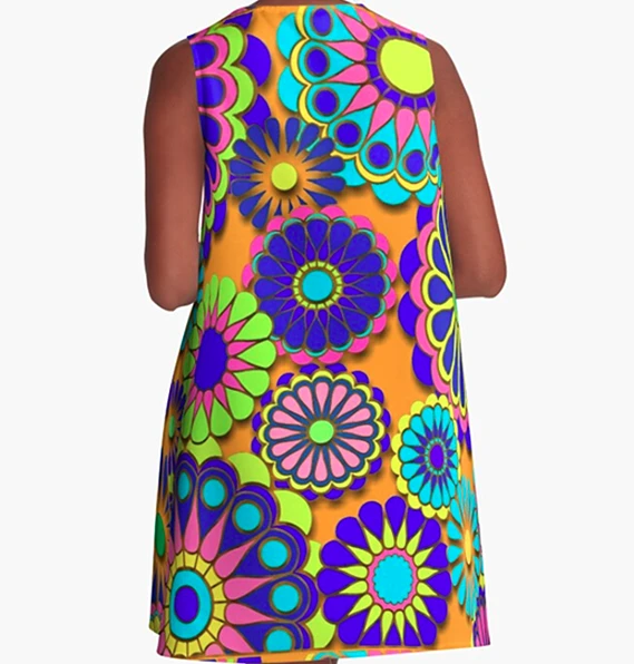 Miss Goody 2 Shoes SPIRAL FLOWERS A-LINE DRESS 3 Miss Goody 2 Shoes SPIRAL FLOWERS A-LINE DRESS - Image 2