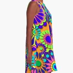 Miss Goody 2 Shoes SPIRAL FLOWERS A-LINE DRESS 8 Miss Goody 2 Shoes SPIRAL FLOWERS A-LINE DRESS -Mary Shoes Shop SpiralFlowersSide1 800x