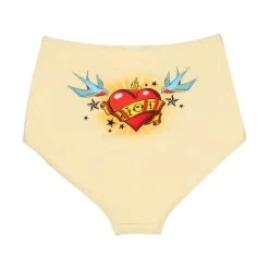 HOT CHOCOLATE DESIGN TATTOO 2-PIECE BIKINI -Mary Shoes Shop Tattoo swimwear women bottom back 800x