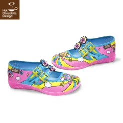 HOT CHOCOLATE DESIGN TRIPPY DAZE -Mary Shoes Shop Trippy Daze womens Mary Jane Flat Side 800x