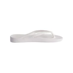ARCHIES ARCH SUPPORT THONGS - WHITE -Mary Shoes Shop White4 800x