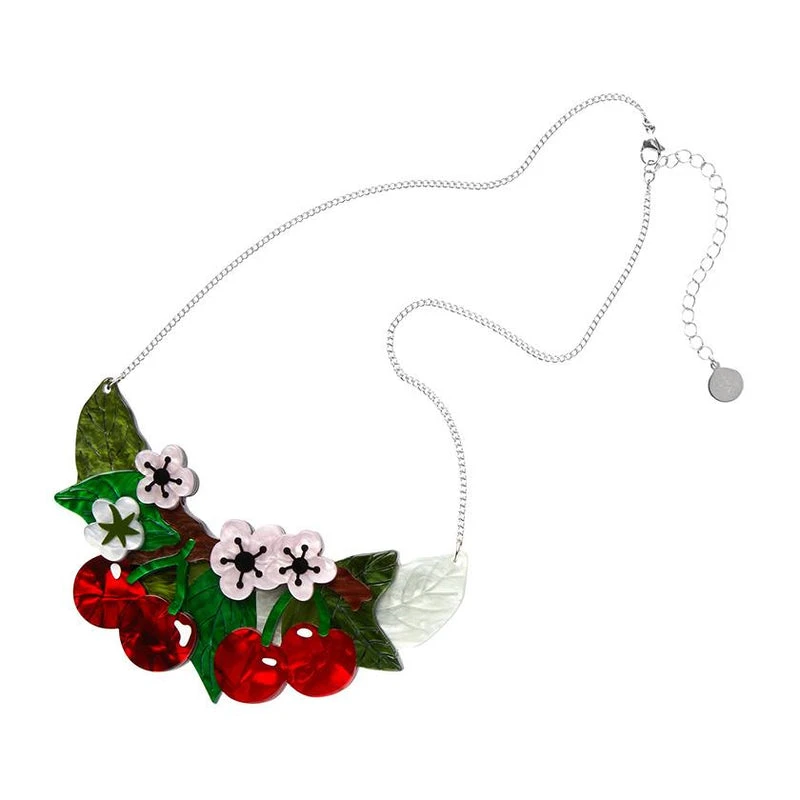 ERSTWILDER BLOSSOMING CHERRIES STATEMENT NECKLACE 5 ERSTWILDER BLOSSOMING CHERRIES STATEMENT NECKLACE - Image 3
