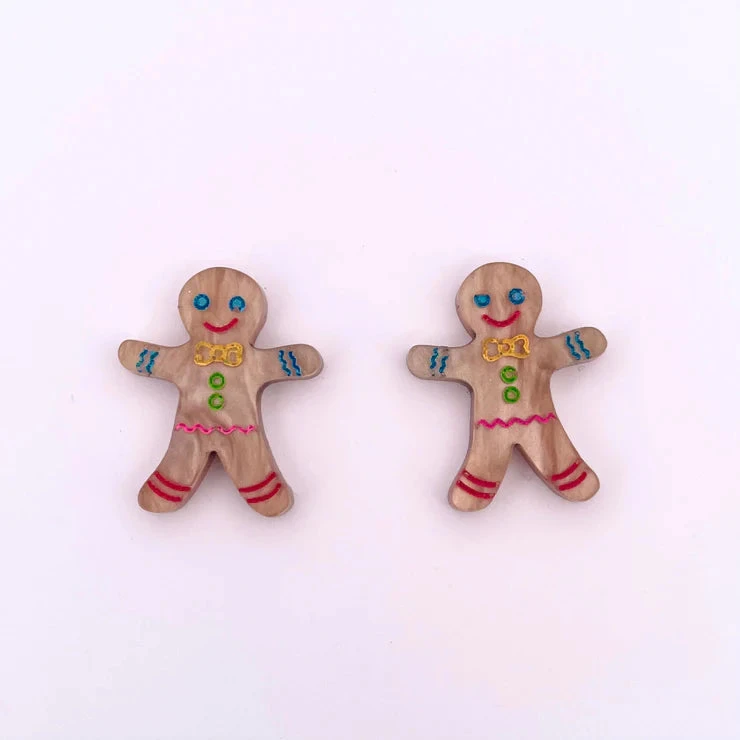 WINTERSHEART GINGERBREAD EARRING STUDS 3 WINTERSHEART GINGERBREAD EARRING STUDS