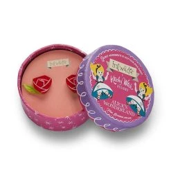 ERSTWILDER PAINTED ROSE EARRINGS -Mary Shoes Shop painted rose earringsBOX 800x