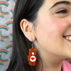 Mary Shoes Shop -Mary Shoes Shop tenderheart bear earrings model 800x